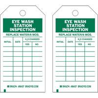 Inspection Record Tags, Polyester, 4" W x 7" H, English Auto-Cam