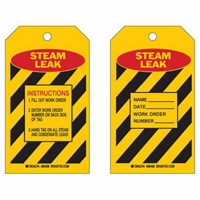 Étiquettes d'inspection «Steam Leak», Polyester, 4" la x 7" h, Anglais SX419 | Auto-Cam