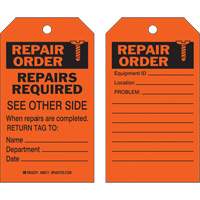 Étiquette pour les réparations de sécurité, Polyester, 4" la x 7" h, Anglais SX420 | Auto-Cam