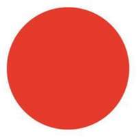 Round Write-On Labels, Circle, 1.5" L x 1.5" W, Red Auto-Cam