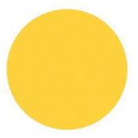 Round Write-On Labels, Circle, 1.5" L x 1.5" W, Yellow Auto-Cam