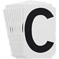 Étiquettes de lettres et chiffres gothiques individuels Quick-Align<sup>MD</sup>, C, 4" h, Noir SZ991 | Auto-Cam