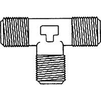 Male Pipe Tee, Brass, 1/8" Auto-Cam