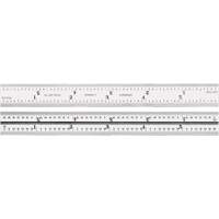 Junior Combination Squares, 6" L, Steel, Satin Auto-Cam