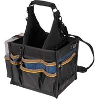 Grands porte-outils pour &eacute;lectriciens et travaux de maintenance, Polyester, 23 pochettes, Noir Auto-Cam
