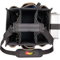 Grands porte-outils pour &eacute;lectriciens et travaux de maintenance, Polyester, 23 pochettes, Noir Auto-Cam