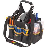 Grands porte-outils pour &eacute;lectriciens et travaux de maintenance, Polyester, 23 pochettes, Noir Auto-Cam