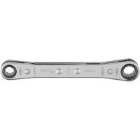 Double Box Ratcheting Wrench, 12 Point, 1/4" x 5/16", Polished Finish Auto-Cam