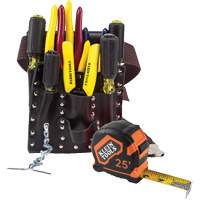 Electricians Tool Set, Leather, White Auto-Cam