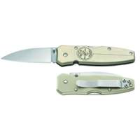 Lockback Knife with Drop Point Blade, 2-1/2" Blade, Stainless Steel Blade, Aluminum Handle Auto-Cam