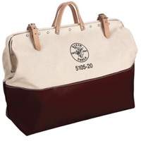 Sac d'outils robuste &agrave; fond haut de 20 po, Toile, 1 pochettes, Naturel Auto-Cam