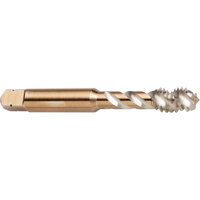 45° Spiral Flute Tap, High Speed Cobalt, 8-32 Thread, 2-1/8" L Auto-Cam