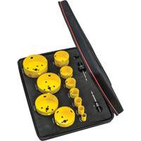 Trousse de scie cloche pour &eacute;lectricien, 14 morcea Auto-Cam
