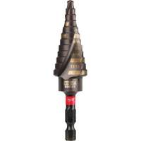 #4 Shockwave Impact Duty Step Drill Bit, 3/16" - 7/8" , 1/16" Increments, Titanium Auto-Cam