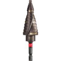 #8 Shockwave Impact Duty Step Drill Bit, 1/2" - 1" , 1/16" Increments, Titanium Auto-Cam