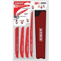 Nail-Embedded Wood & Metal Demo Reciprocating Saw Blade Set Auto-Cam