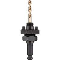 Hole Dozer Hole Saw Large Arbor with Cobalt Pilot Bit, 1-1/4" and Larger, 1/4" Shank Auto-Cam