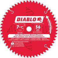 Aluminum Cutting Saw Blade, 7-1/4", 56 Teeth, Non-Ferrous Use Auto-Cam