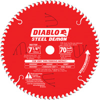 Steel Demon Cutting Saw Blade, 7-1/4", 70 Teeth, Metal Use Auto-Cam