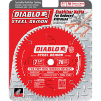 Steel Demon Cutting Saw Blade, 7-1/4", 70 Teeth, Metal Use Auto-Cam