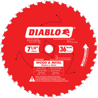 Steel Demon Cermet II Saw Blade, 7-1/4", 36 Teeth, Metal Use Auto-Cam