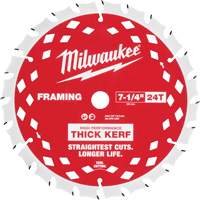 Thick Kerf Framing Circular Saw Blade, 7-1/4", 24 Teeth, Wood Use Auto-Cam