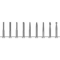 1855 Double Cut Carbide Burr Set, 9 Pieces Auto-Cam