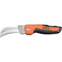 Cable Skinning Utility Knife with Replaceable Blade, 2-1/2" Blade, Stainless Steel Blade, Cushion Handle Auto-Cam