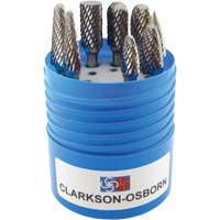 Jeu de fraises en carbure &agrave; coupe agressive, 8 morcea Auto-Cam