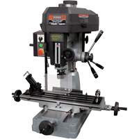 Milling Drilling Machine with Forward/Reverse, 12 Speeds, 1-1/4" Drilling Capacity Auto-Cam