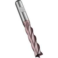 Square End Mill, 5 mm Dia., 68 mm L, 4 Flutes, 6 mm Shank, High Speed Cobalt Auto-Cam