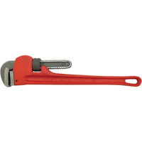 Pipe Wrench, 2-1/2" Jaw Capacity, 18" Long, Powder Coated Finish, None Handle Auto-Cam