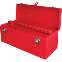 ATB100 Portable Tool Box with Metal Tool Tray, 8-3/4" D x 21" W x 9" H, Red Auto-Cam