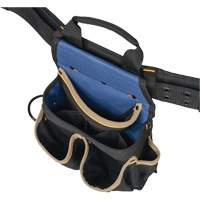 20 Pocket Tool Belt Combo, Polyester, Black Auto-Cam