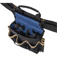 20 Pocket Tool Belt Combo, Polyester, Black Auto-Cam