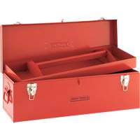 Tool Box, 10-3/4" D x 25-1/2" W x 10" H, Red Auto-Cam