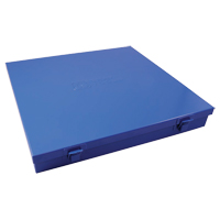 Slim Metal Box, 12" D x 11-1/2" W x 1-3/4" H, Blue Auto-Cam