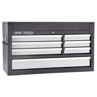 Top Chest - 7 Drawers, 41-1/2" W, 7 Drawers, Black Auto-Cam