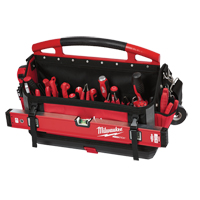 Packout Tote, Ballistic Nylon, 32 Pockets, Black/Red Auto-Cam