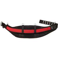Padded Work Belt, Nylon, Black/Red Auto-Cam
