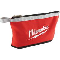 Coloured Zippered Pouches - Set of 3, Canvas, 3 Pockets, Black/Red Auto-Cam