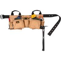 Carpenter's Tool Belt, Leather, Tan Auto-Cam