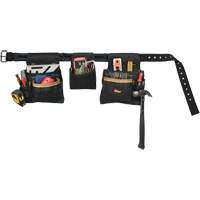 Deluxe Tool Belt Combo, Polyester, Black Auto-Cam