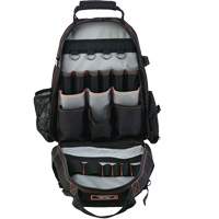 Arsenal<sup>®</sup> 5843 Tool Backpack, 13-1/2" L x 8-1/2" W, Black, Polyester TEQ972 | Auto-Cam