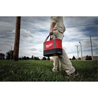 Aerial Utility Oval Bag, Ballistic Nylon, 14 Pockets, Black/Red Auto-Cam