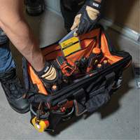 Sac &agrave; outils avec grande ouverture Tradesman Pro, Nylon balistique, 42 pochettes, Noir Auto-Cam