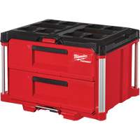 Boîte à outils avec 2 tiroirs Packout<sup>MC</sup>, 14-1/3" la x 16-1/3" p x 22-1/5" h, Noir/Rouge TER110 | Auto-Cam