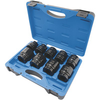 PS901 6-Point SAE Impact Socket Set, 9 Pcs, Impact, 1" Drive Size Auto-Cam