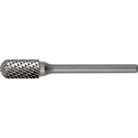 Solid Carbide Burrs - Cylinder Shape with Ball Nose, SC-42, 1/8" Dia., 9/16" Depth of Cut Auto-Cam