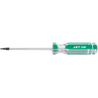 Square Jumbo Handle Screwdriver, #1 Tip, Round, 4" L, Plastic Handle Auto-Cam